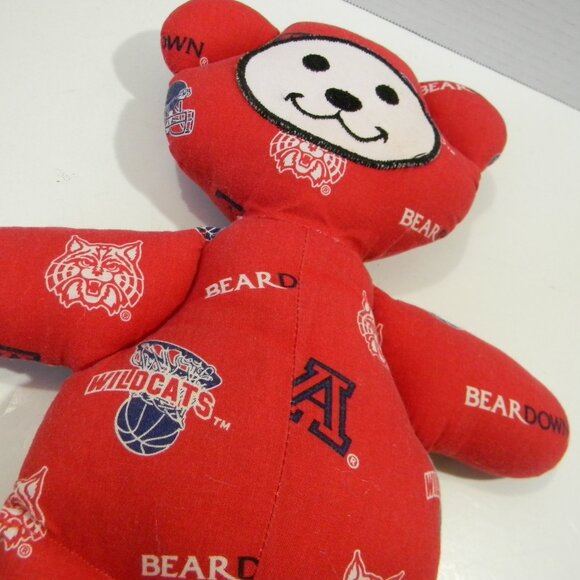 University of Arizona Wildcats Beardown Basketball Vintage Teddy Bear Handmade?? - Picture 2 of 5